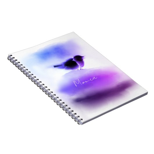 Carnet Ombre Purple and Pink Snow Bird Script (Côté Droit)