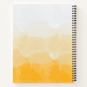 Carnet Ombre safran et soleil jaune amour dégradé (Dos)