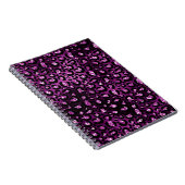 Carnet Ombre violet et Parties scintillant de glam noir L (Côté Droit)