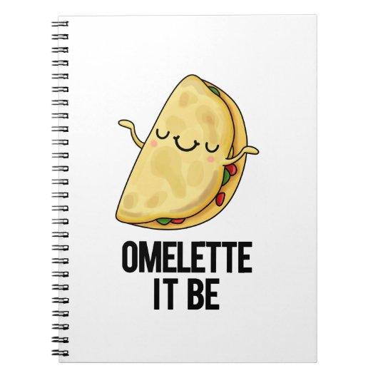 Carnet Ome-lette It Be Funny Omelet Pun (Devant)