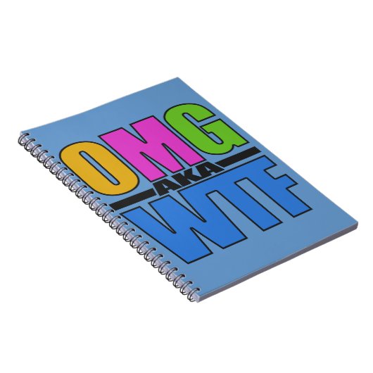 Carnet OMG aka WTF custom notebook (Côté Droit)