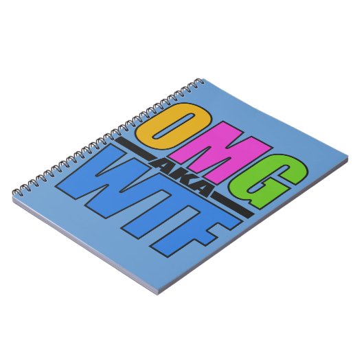 Carnet OMG aka WTF custom notebook (Côté gauche)