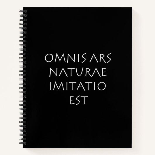 Carnet Omnis ar naturae imitatio est (Devant)