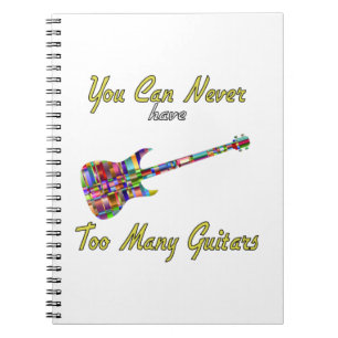 Carnet On n'a jamais trop de guitares - Coloré