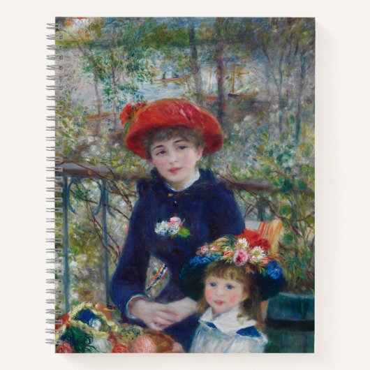 Carnet On the Terrace, Impressionist Portrait, Renoir (Devant)