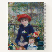 Carnet On the Terrace, Impressionist Portrait, Renoir (Dos)