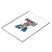 Carnet Oncle Sam drôle de conception vectorielle de bière (Côté gauche)