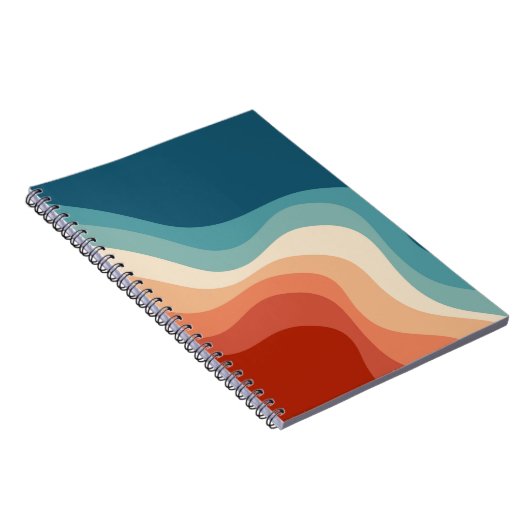 Carnet Ondes de style rétro (Côté Droit)