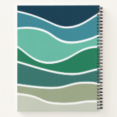 Carnet Ondes océaniques colorées (Dos)