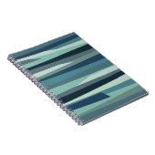 Carnet Ondes océaniques géométriques bleues (Côté Droit)