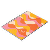 Carnet Ondes orageuses de style rétro (Côté gauche)