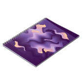 Carnet Ondes violettes (Côté gauche)