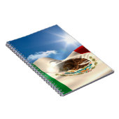 Carnet Ondulation de drapeau du Mexique produite par (Côté Droit)