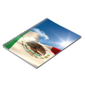 Carnet Ondulation de drapeau du Mexique produite par (Côté gauche)