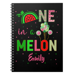 Carnet One in a Melon Watermelon Birthday Girl Matching 