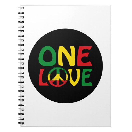 Carnet One Love, Reggae design (Devant)
