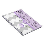 Carnet One Page at a Time – Motivational Lavender Floral (Côté Droit)