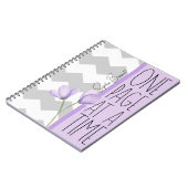 Carnet One Page at a Time – Motivational Lavender Floral (Côté gauche)
