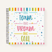 Carnet one team one dream (Devant)