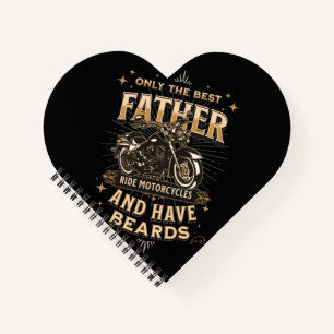 Carnet Only The Best Father Ride Motorcycles, Have Beards