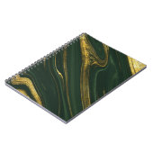 Carnet Onyx Vert Luxueux : Marbre D'Or. (Côté gauche)
