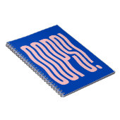 Carnet Oops Texte Ondulé (Teinte Bleue) (Côté Droit)