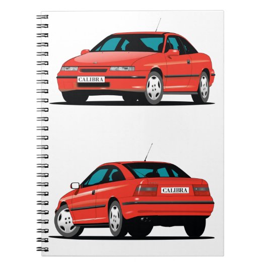 Carnet Opel Calibra rouge (Devant)