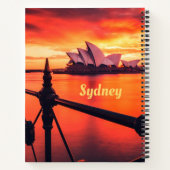 Carnet Opéra de Sydney Australie Orange Sky (Dos)