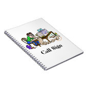 Carnet Opérateur Ham Copie du bloc-notes de message (Côté Droit)