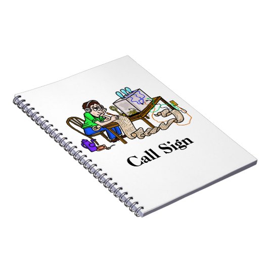 Carnet Opérateur Ham Copie du bloc-notes de message (Côté Droit)