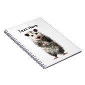 Carnet Opossum surpris choqué drôle (Côté Droit)