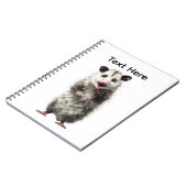 Carnet Opossum surpris choqué drôle (Côté gauche)