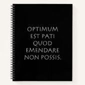 Carnet Optimum est kinsella quod emendare non possible (Devant)
