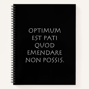 Carnet Optimum est kinsella quod emendare non possible