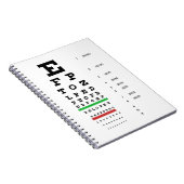 Carnet Optométrie Thématique Oeil Conception Spirale (Côté Droit)