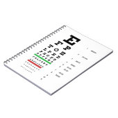 Carnet Optométrie Thématique Oeil Conception Spirale (Côté gauche)
