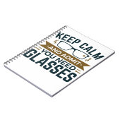 Carnet Optométriste Garder Le Calme Admettre Que Vous Ave (Côté gauche)