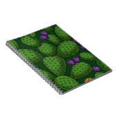 Carnet Opuntie de floraison sur vert foncé (Côté Droit)