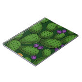 Carnet Opuntie de floraison sur vert foncé (Côté gauche)