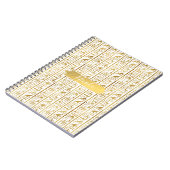 Carnet Or & blanc Egypte Glam Moderne Chic (Côté gauche)