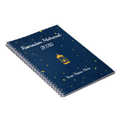 Carnet Or bleu de minuit poussière (Côté Droit)