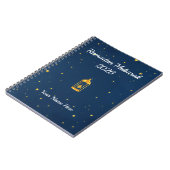 Carnet Or bleu de minuit poussière (Côté gauche)