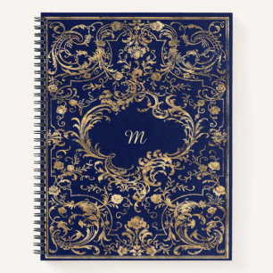 Carnet Or bleu Vintage or orange