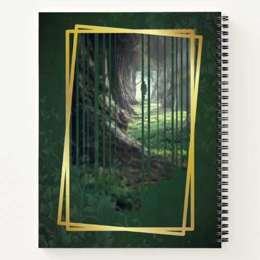 Carnet Or boisé (Dos)