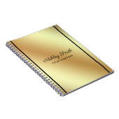 Carnet Or brillant simple (Côté Droit)