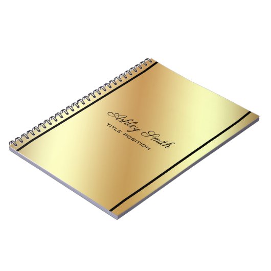 Carnet Or brillant simple (Côté gauche)