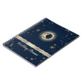 Carnet Or Céleste Soleil Et Lune Étoiles (Côté gauche)