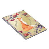 Carnet Or de baies d'hiver de Fox d'aquarelle (Côté Droit)