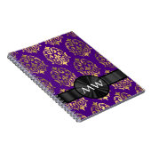 Carnet Or et damassé pourpre (Côté Droit)