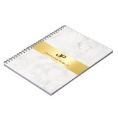 Carnet Or Et Marbre Élégant Simple Modèle moderne (Côté gauche)